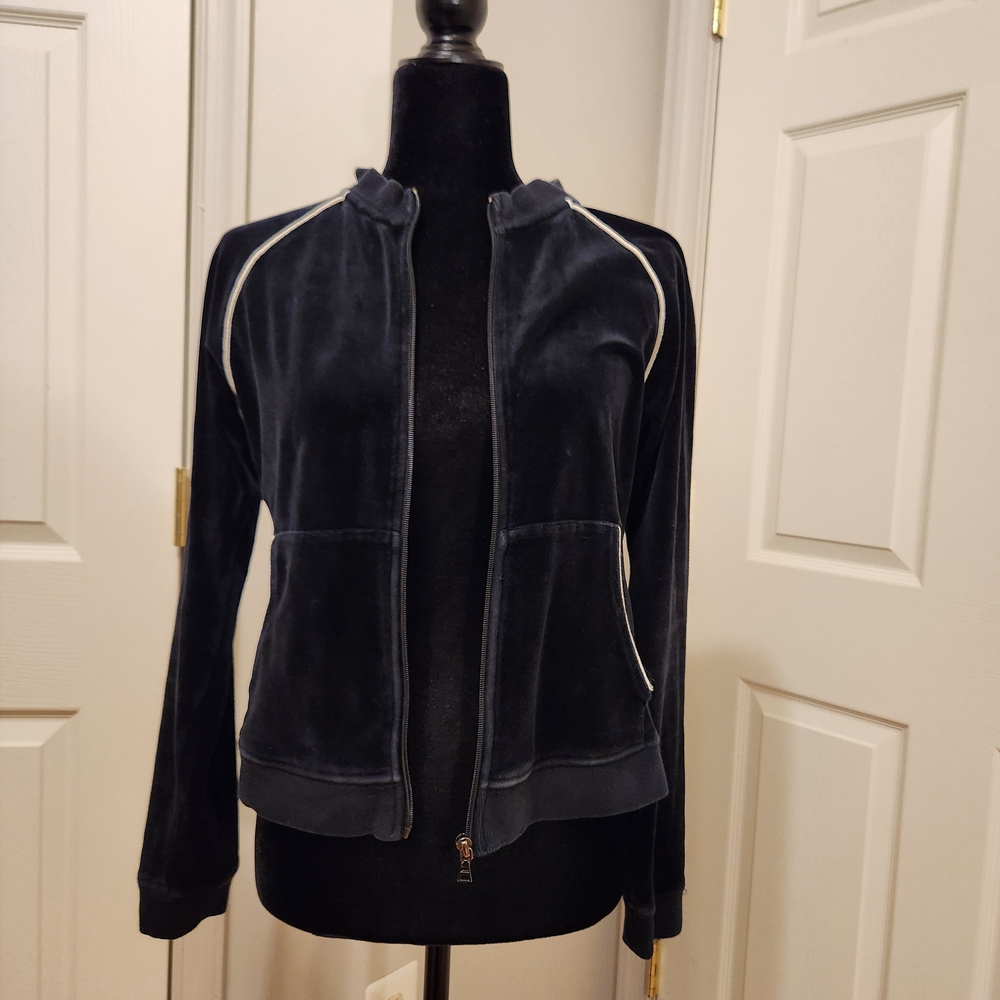 Steven Madden Women's Black Zip-Up Jacket Sz M